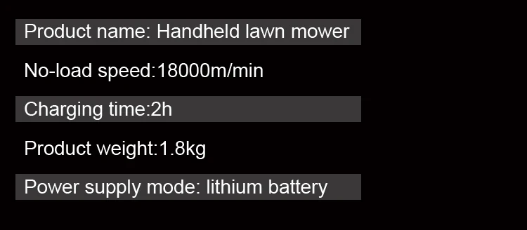 650W Power Electric String Trimmer Cordless Lithium Battery Operated