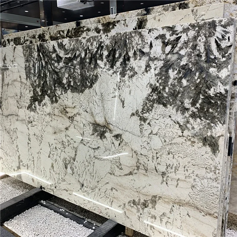 Wholesalers Backlit Alpinus White Quartzite Slabs For Wall And Kitchen Countertop