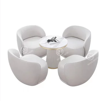 Living Room Furniture Chair Lazy Sofa Chair Modern Luxury Velvet Fabric Hotel Single Sofa Chair
