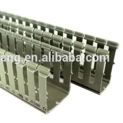 Plastic Cable Wire Sleeve Protection PVC Channel Slotted Cable Duct Square Protection Tube Size W 100 X H 50 MM for Wire Install