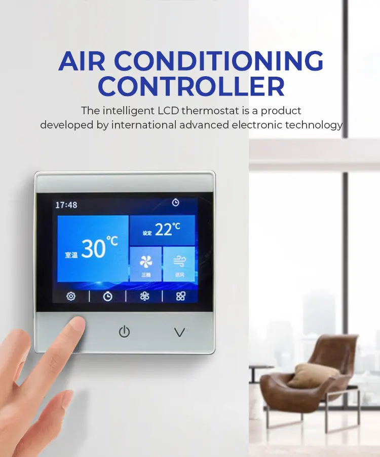 Adjustable Digital Abs Air Conditioner Smart Thermostat For Air