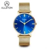 Round Case+Blue Sunshine Dial 09