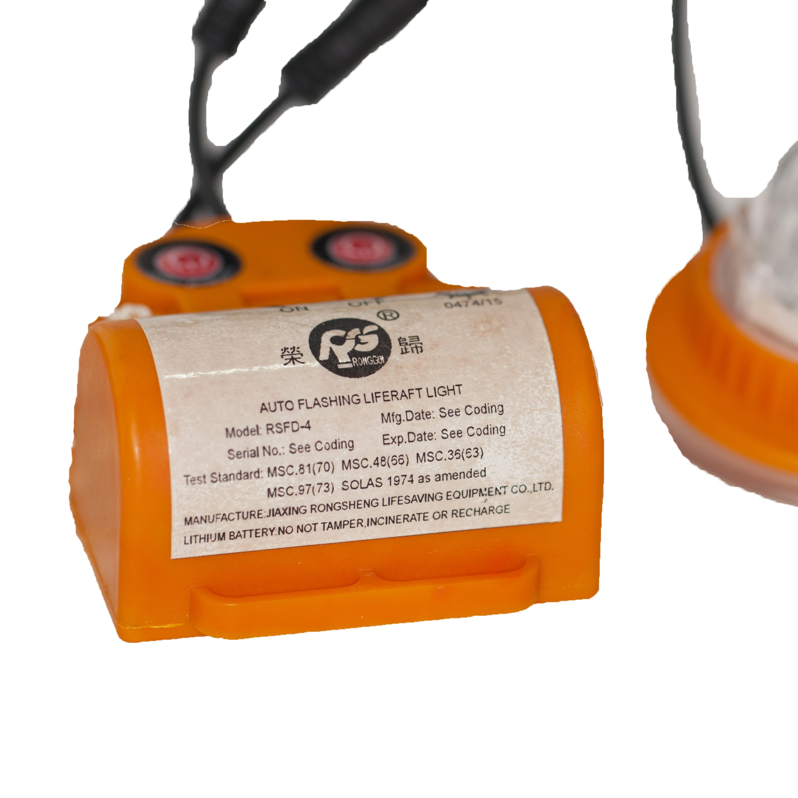 LED Liferaft Light SOLAS Waterproof and Explosion-proof Lithium Battery Life Raft Light for Marine Emergency Rescue and Lighting