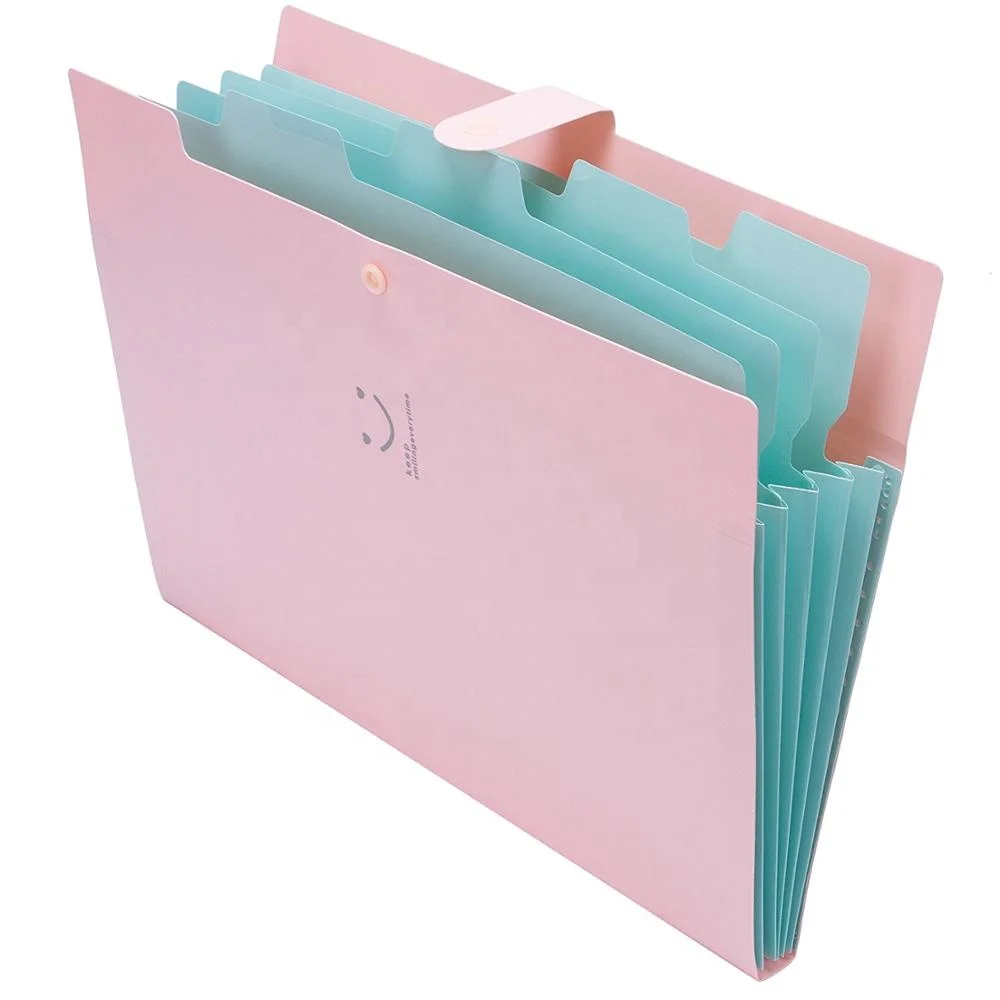 Expanding File Folder Pocket Document Organizer Envelope A4 Paper Office 100Pcs 