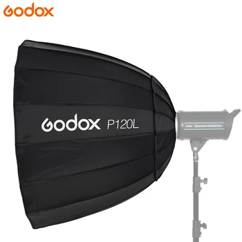Godox P120L P120H 120cm Deep Parabolic Reflector Softbox Bowen Mount Adapter Diffuser Carry Bag for Studio Flash Light Wholesale