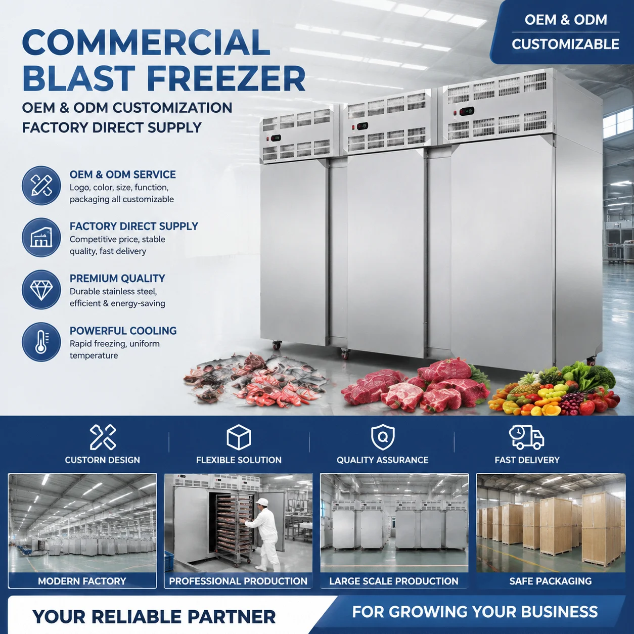 Blast Freezer, Stainless, Steel - detail 8