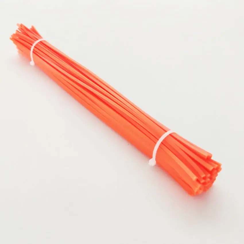 Fil Débroussailleuse Nylon Rond 3,0 Mm – Bobine 50 M Orange, Haute Résistance Pour Herbes Épaisses & Taillis