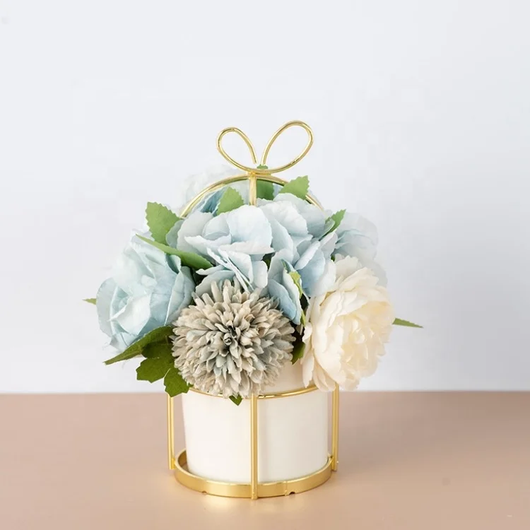 花瓶M-1322装飾22Cmローズフラワーアレンジメント| Alibaba.com