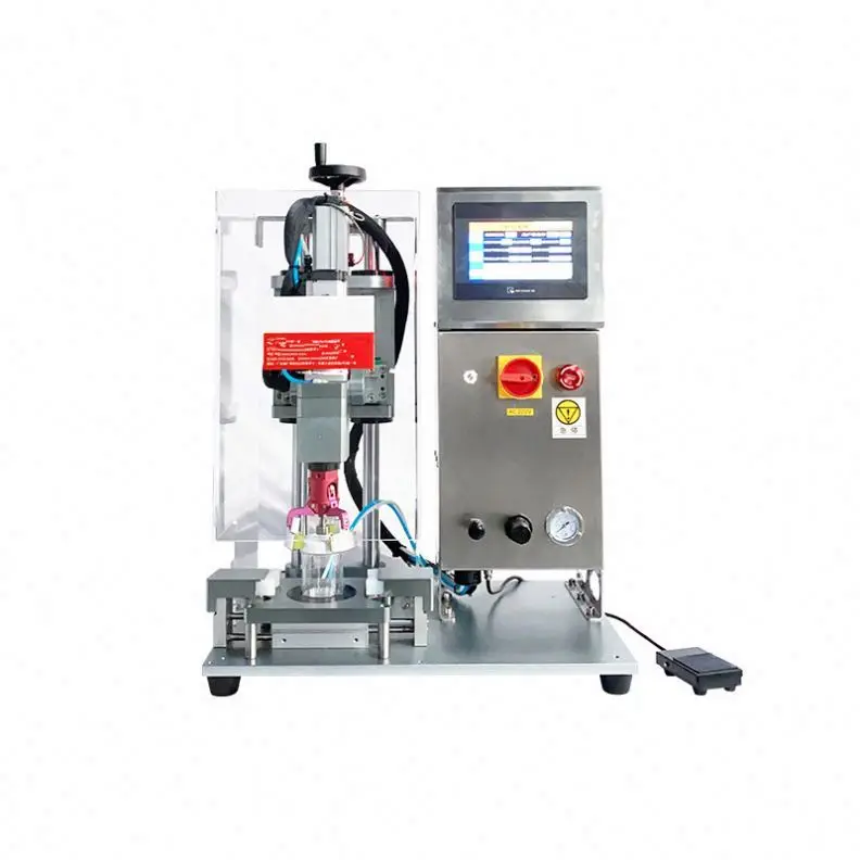 TEBAK Motor Semi-automatic Twist Off Bottle Screw Plastic Closer Vial Capper Capping Machine