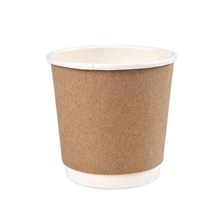 Gobelet en papier double couche creux personnalisé, 500 pièces, 9oz 250ml,  tasse à café jetable avec isolation thermique épaississante, logo imprimé  de marque - AliExpress