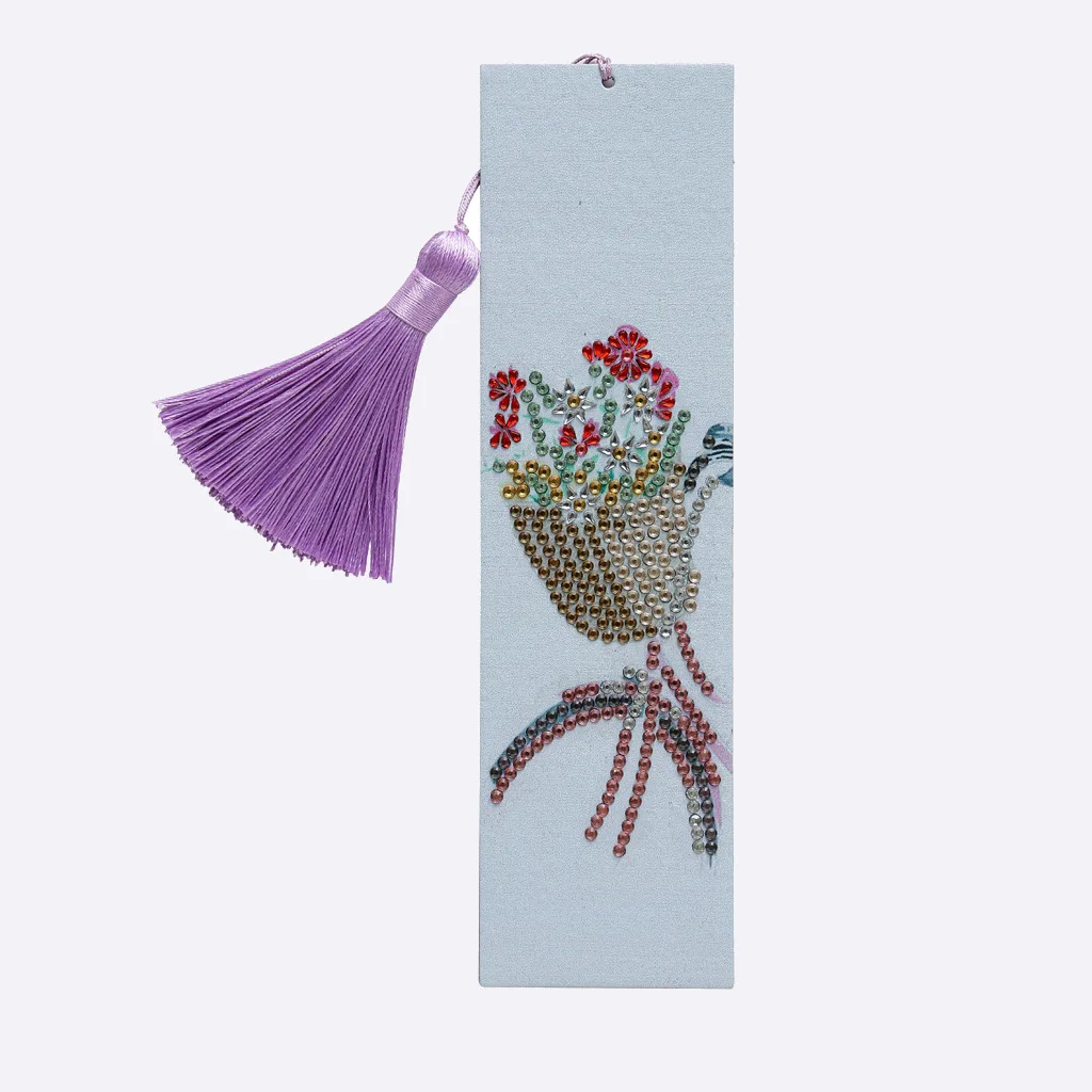 6 Marque-pages Diamant 5D DIY - Kit Broderie Numéros | Loisir Créatif | Cadeau Étudiant