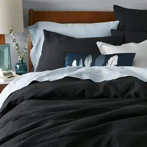 OEKO-TEX Standard Bed Duvet Cover 100% European Flax Linen Bedding Sheet Set