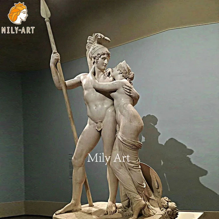等身大天然石手彫りギリシャ古典彫刻大理石アフロディーテと