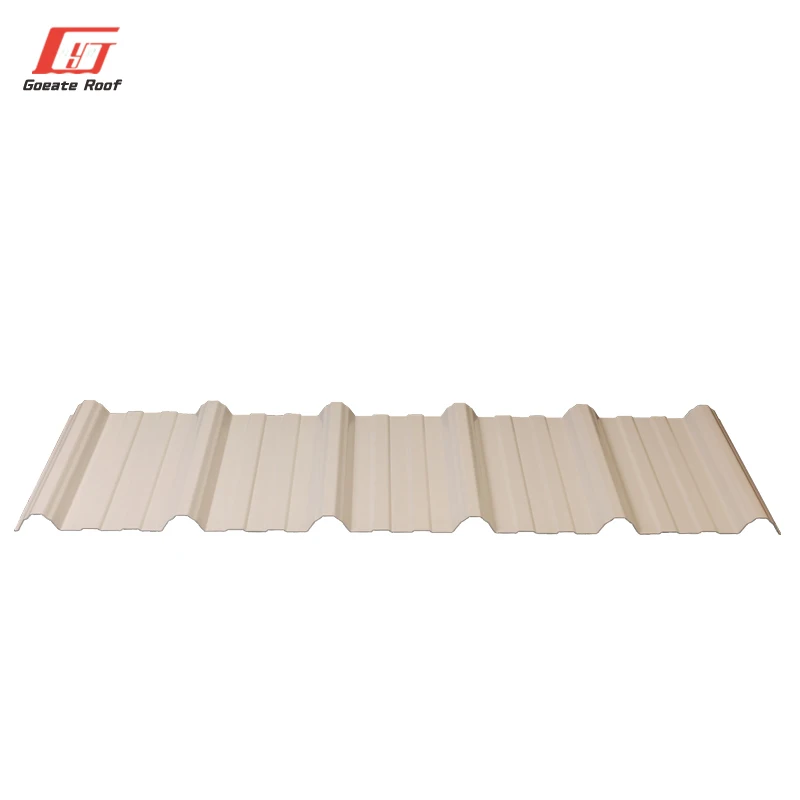 Heat Insulation Color 3 Layer Pvc Roofing Sheet Tiles for Shed