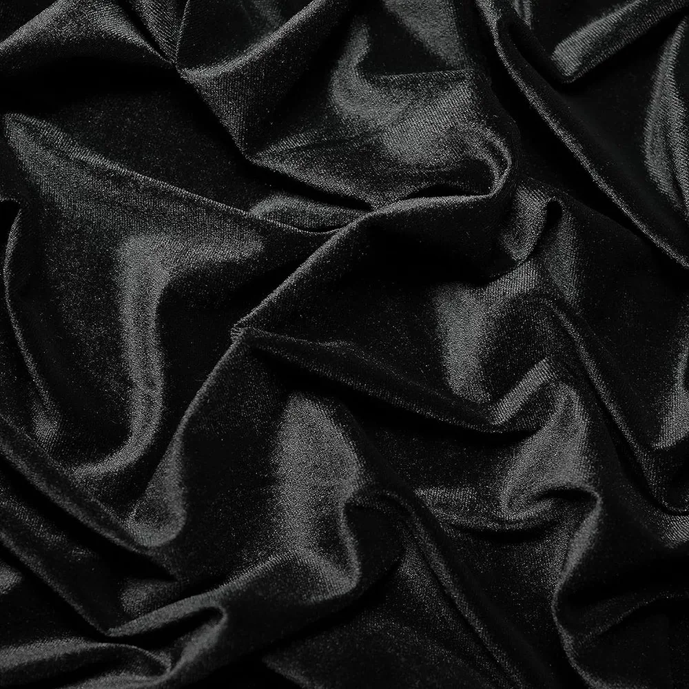 Multiple Color 60 Inches Wide Ice 90 Polyester Fabric Soft Stretch Velvet Fabric for Clothing Garment
