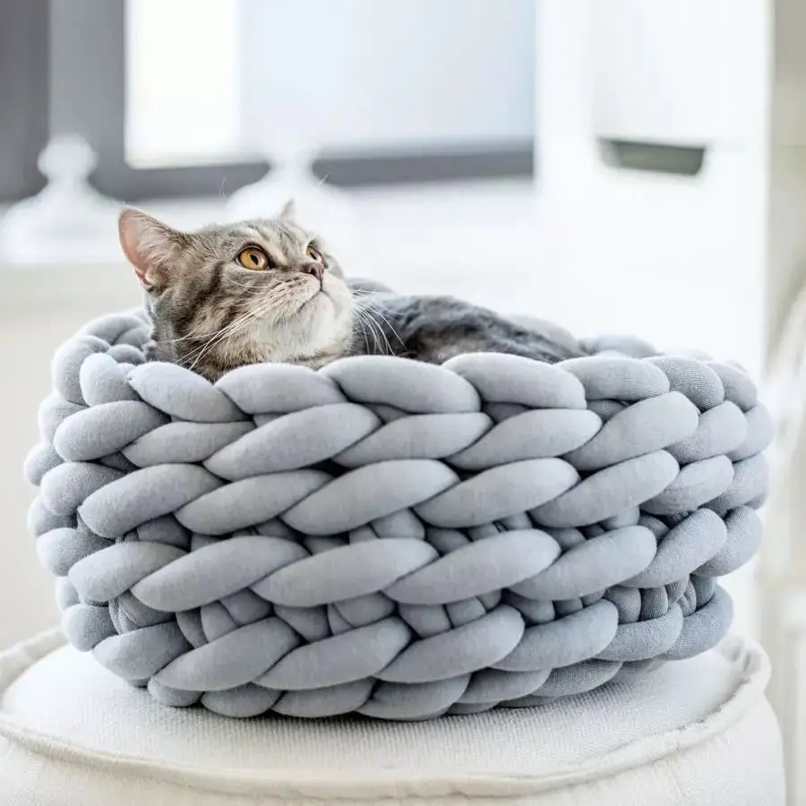 500G Soft Core Spun Yarn Fancy  Polyester Giant Chunky Yarn for Extreme Arm Hand Knitting Blanket
