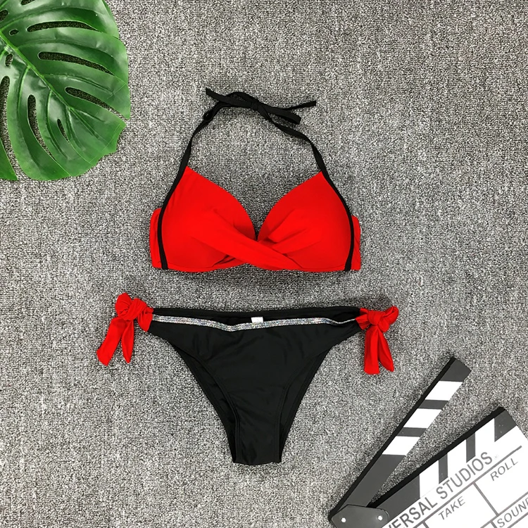 Bikini Custom Oem Private Label Oem Custom Bikini Manufacturer Bali Swimwear Sex Hot Red Bikini