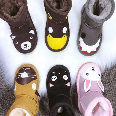 China wholesale kids winter snow ankle boots for children winter girls cute fur boots shoes for kids baby - Image 2