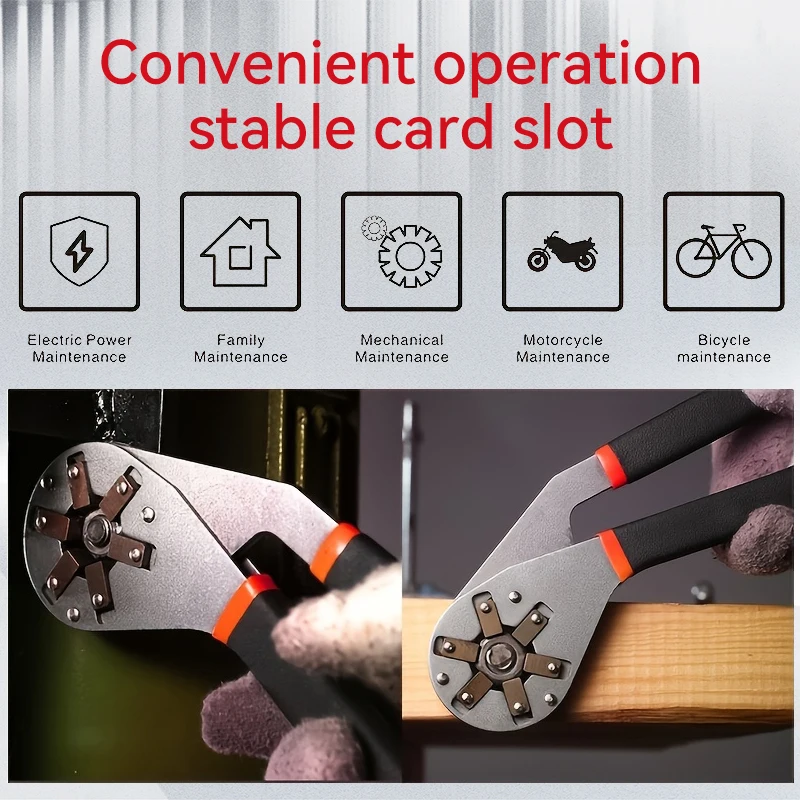 Chave sextavada externa, Chave Torque Ajustável, Abertura Repair Removal Tool, Chave Mágica, Torque Multifuncional Ajustável