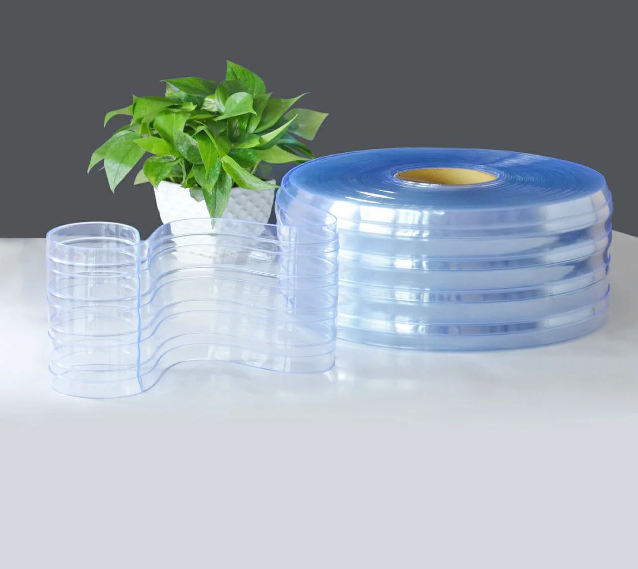 Factory Wholesale Price Custom Transparent Pvc Strip Curtain Cold Storage Room Freezer Hard Plastic PVC Door Curtain Strips