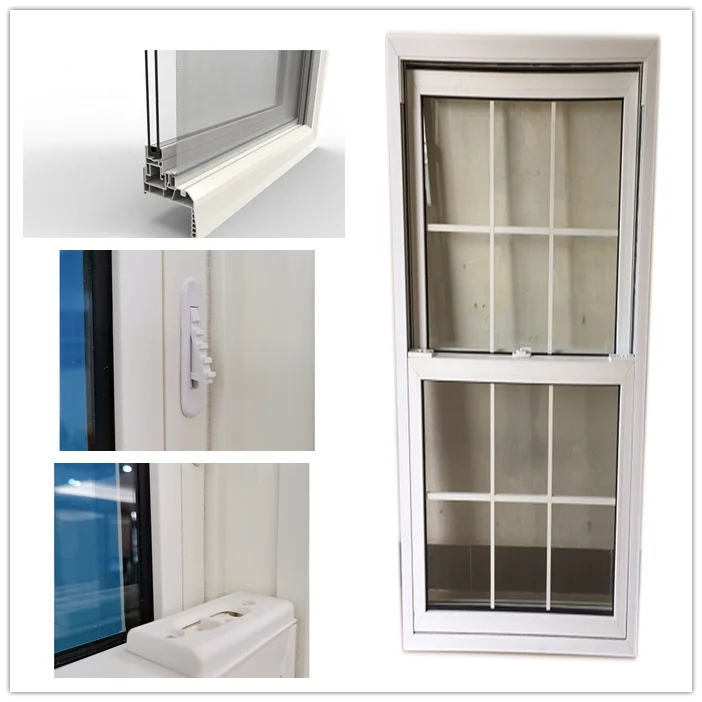 China Modern European Style Design Upvc Windows Double Glazing Swing