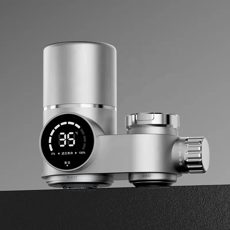 2025 New Home Smart Screen Tap Water Digital Remove Chlorine UV Kitchen Sink Water Filter for Kitchen