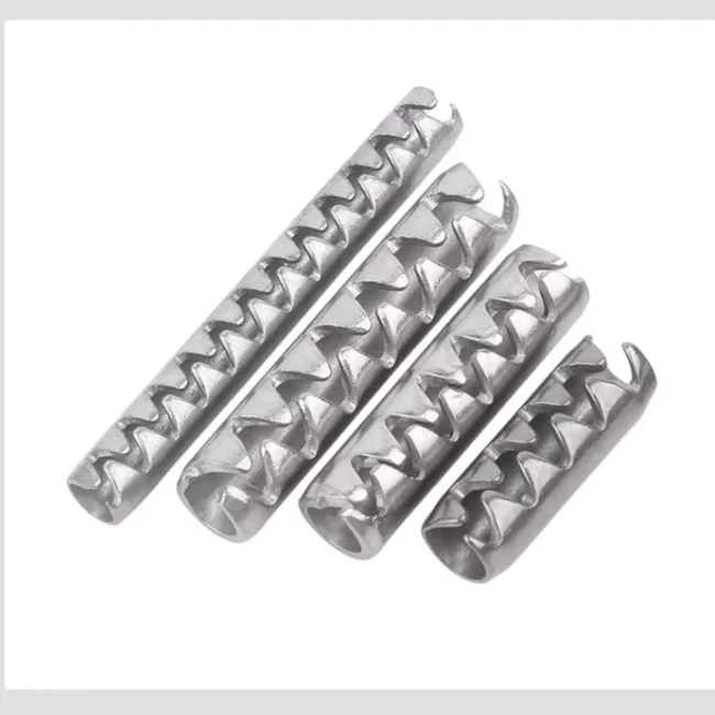 product factory direct supply high quality toothed slotted spring pins coiled parallel spring pins-60