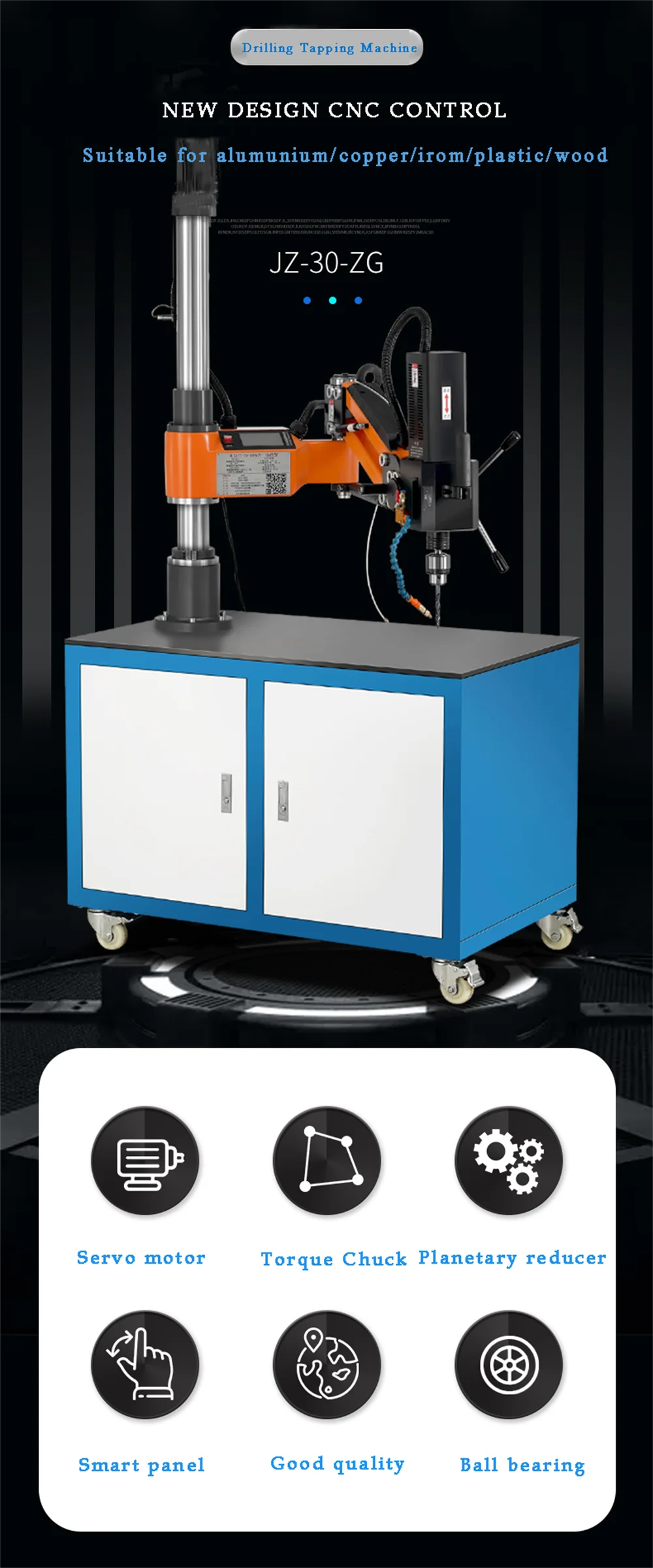 Factory Price Automatic Arm Nut Drilling And Tapping Machine Electric