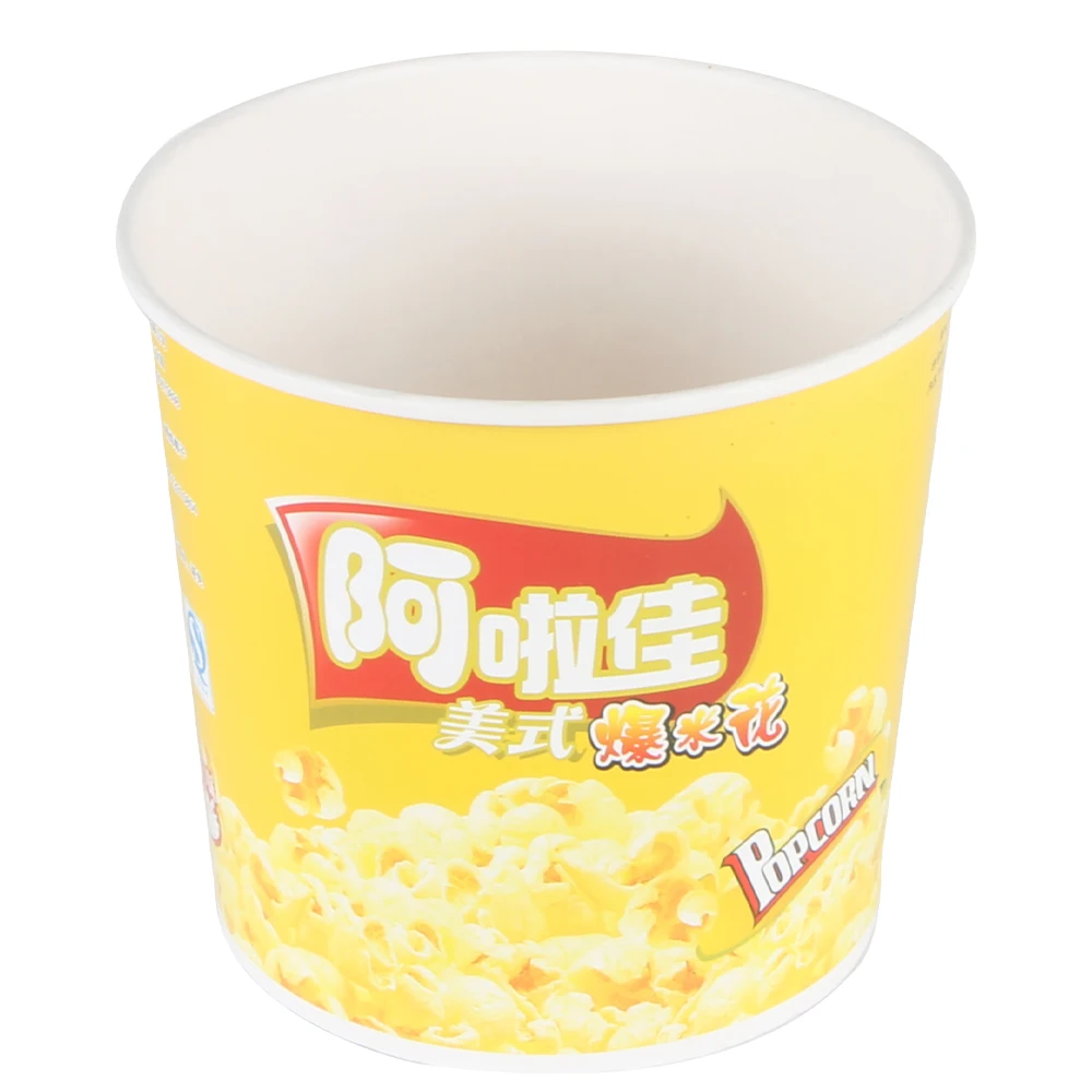 customized recyclable disposable large capacity fried chicken buckets greaseproof popcorn buckets