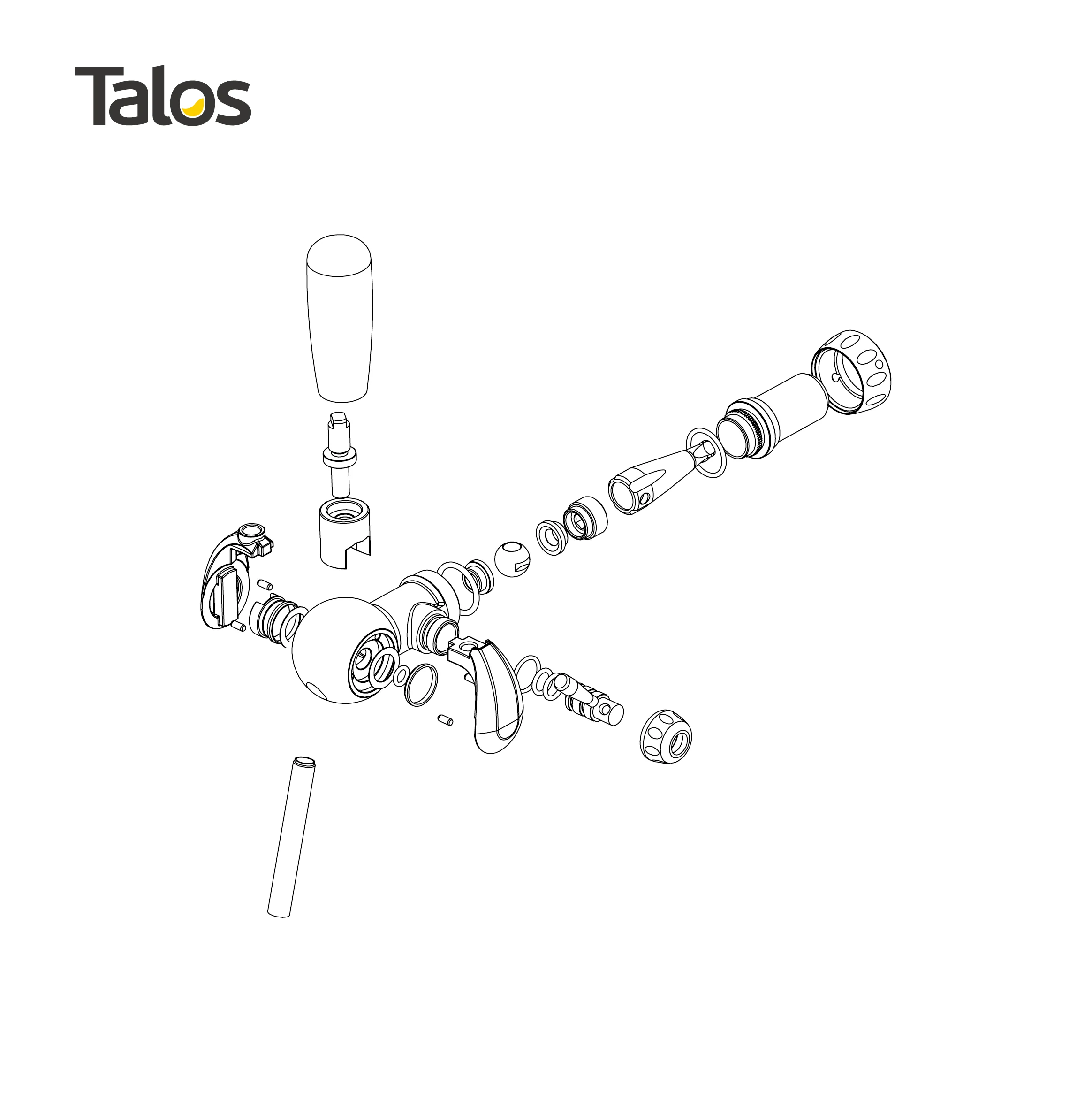 TALOS Hard Ball Beer Taps for Sales in Good Quality Use Column