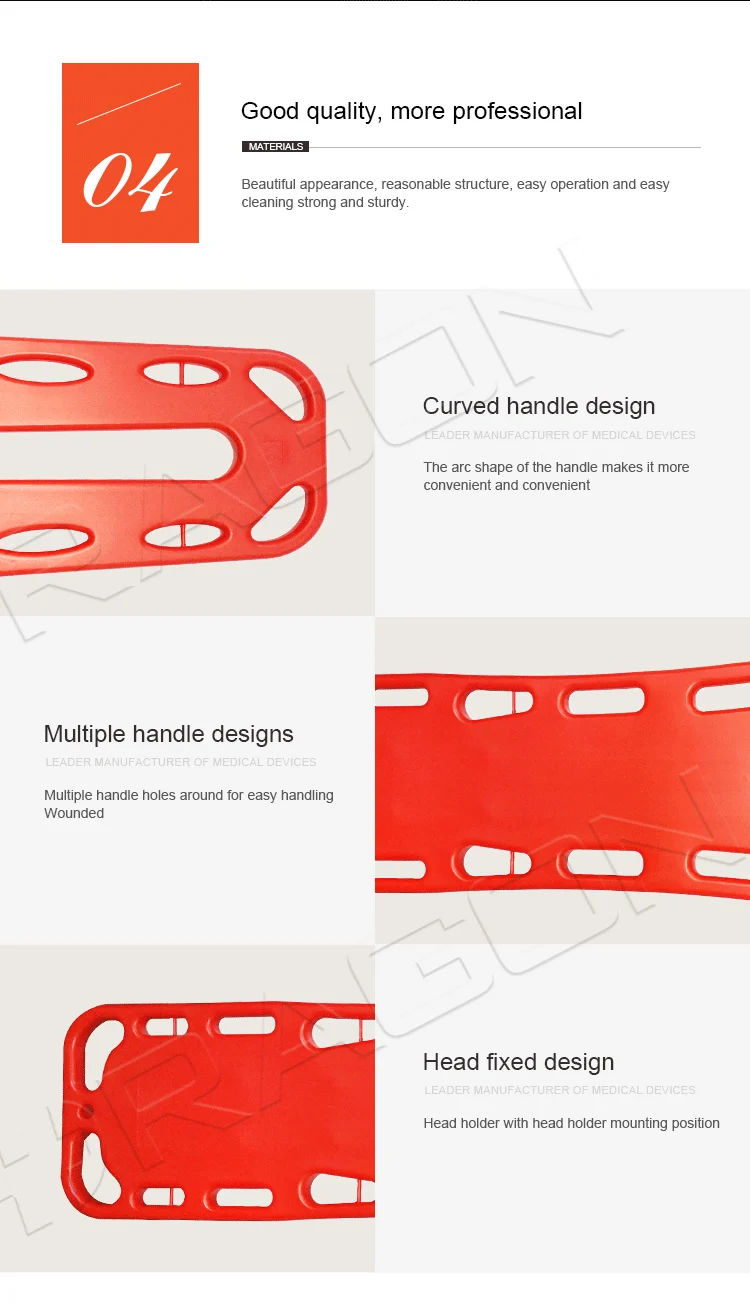Customized Lightweight Foldable Outdoor Spine Board Emergency