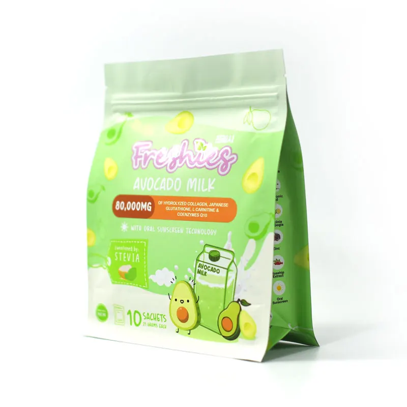 Custom Printed Side Gusset Stand up Pouch Ziplock Recyclable Flat Block ...