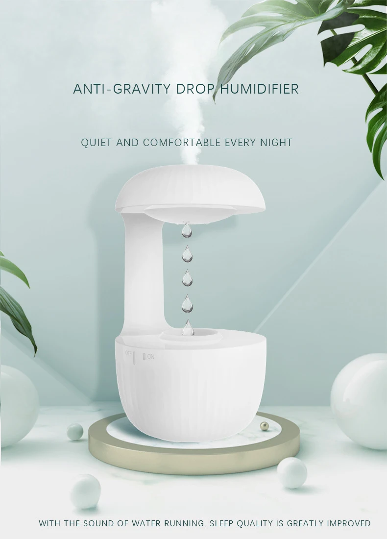 2023 New Anti Gravity Humidifier Aromatherapy Machine Usb Home Bedroom Office Desktop Ambient 2798