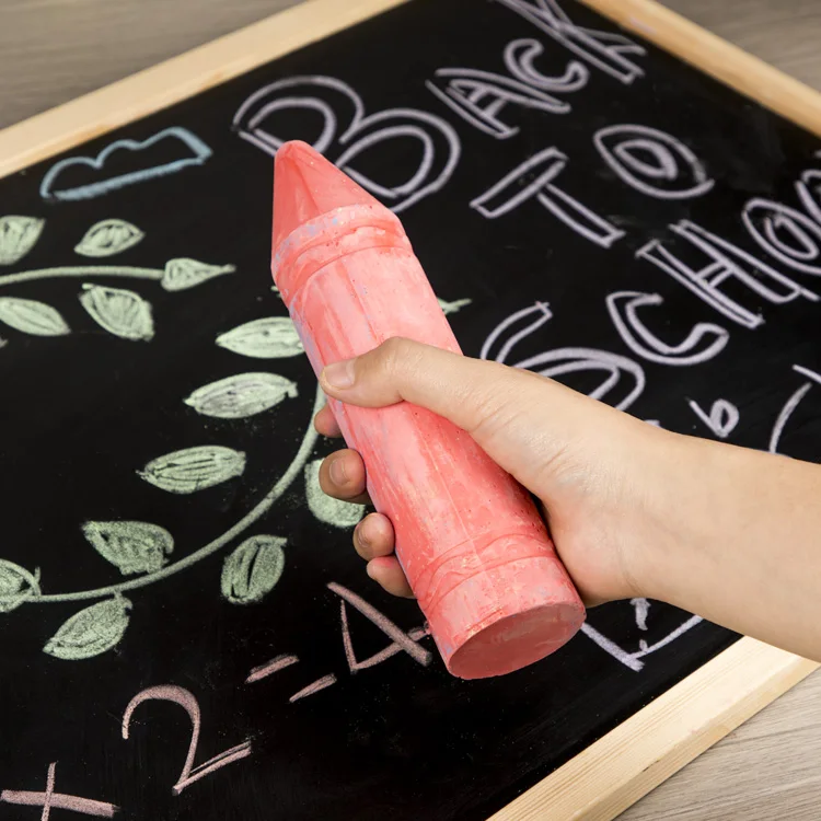 На заказ наружный моющийся нетоксичный экологически чистый супербольшой пылеобразный Мел для тротуара белый мел детей