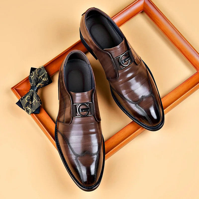 Classic China Factory Wholesale Italian Men'S Leather Office Dress Shoes for Men Wedding Pehuea Shoes Classic China Factory Wholesale Italian Men'S Leather Office Dress Shoes for Men Wedding Pehuea Shoes