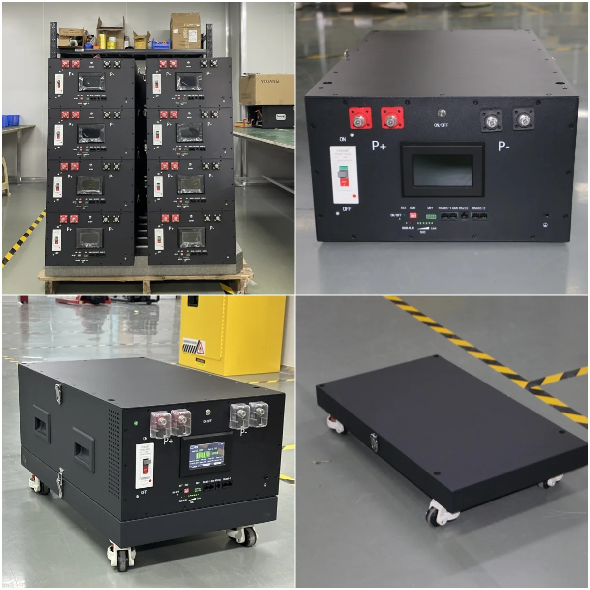 YIXIANG Prismatic LiFePO4 Battery Box 48V 280Ah 306Ah 314Ah Metal Case With JK Bms for Battery Battery Boxes Racks