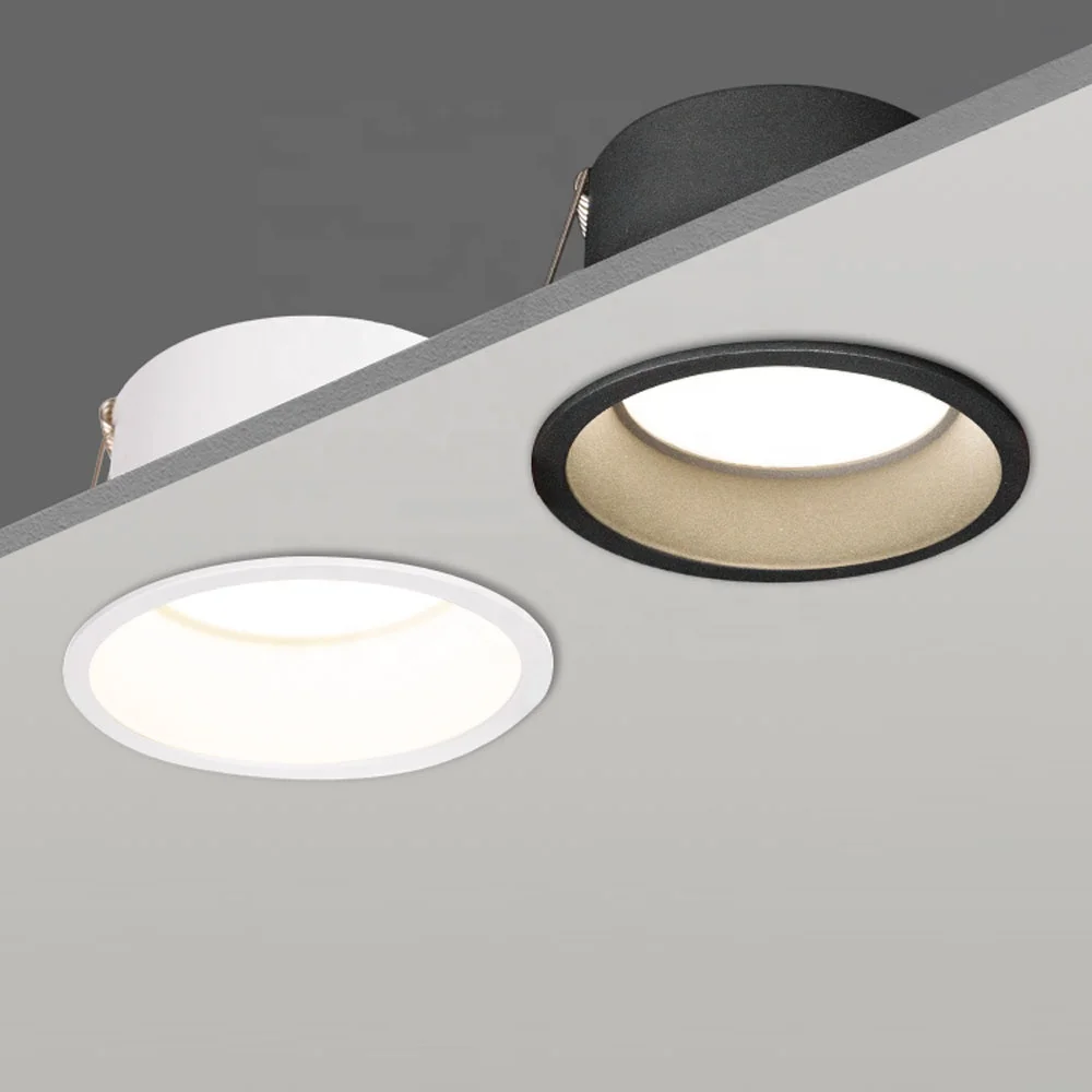 LED COB Точечный светильник на потолок узкой каймой, 5 Вт, 7 Вт, 9 Вт, 12 Вт, 15 Вт, 20 Вт, хит продаж черного цвета с круглым носком белого цвета с помощью светодиодов светодиодный потолочный прожектор AC85-265V