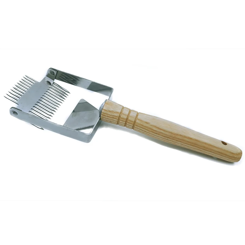 Stainless Uncapping Honey Needle Type Fork Scraper Bee Hive Tool For Beekeeping 