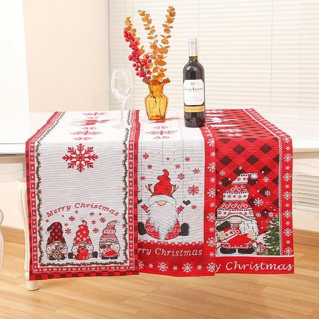 Knitted Table Runner Christmas Hotel Shopping Home Decoration Supplies