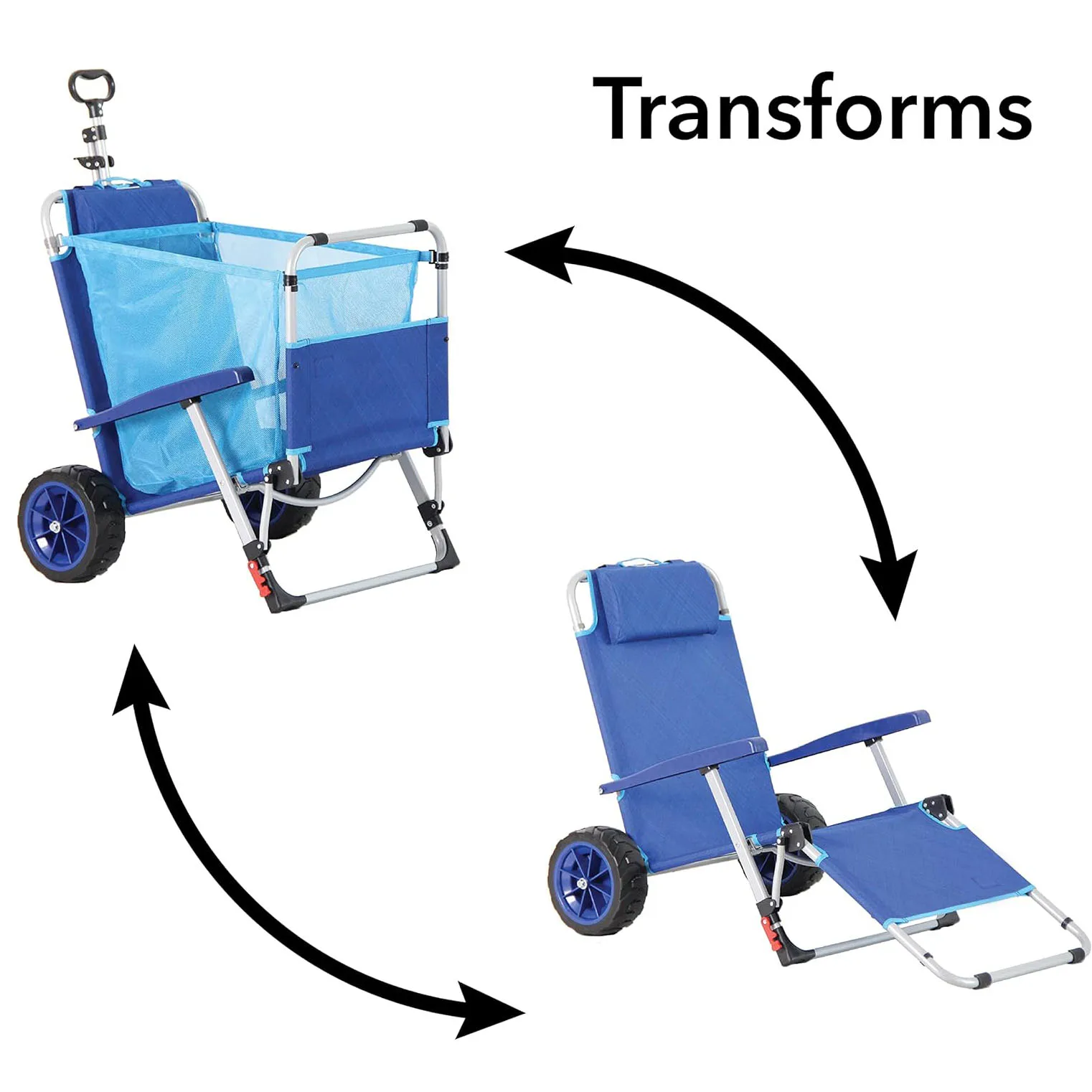Foldable Wagon Beach Cart Chairs In 1, Foldable Wheels And