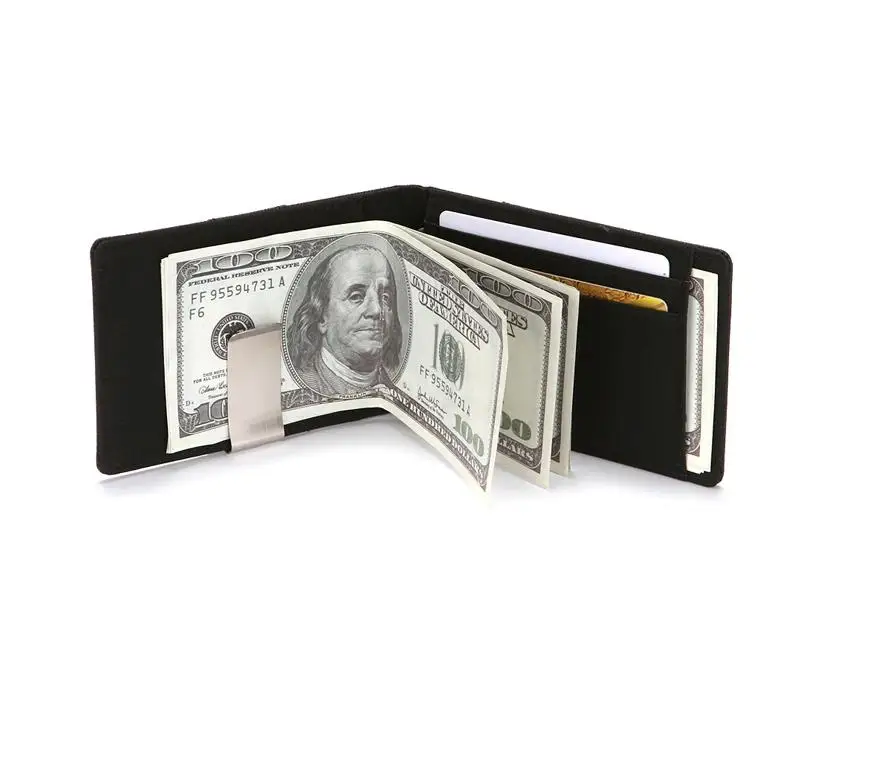 Portable Men's Leather Credit Card Cash Holder Slim Mens Wallet