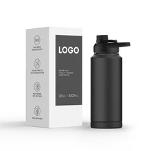 Laser Engraved National Parks Water Bottle with Sticker 32oz Insulated Water Bottle Travel Bucket List Bottle with Leak-Proof Li