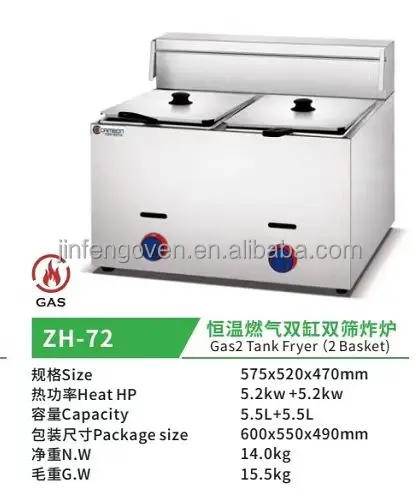 Commercial 6L+6L Table Top French Fries Machine 2 Tank 2 Basket Electric Deep Fryer Potato Chip Fryer for Home and Restaurants