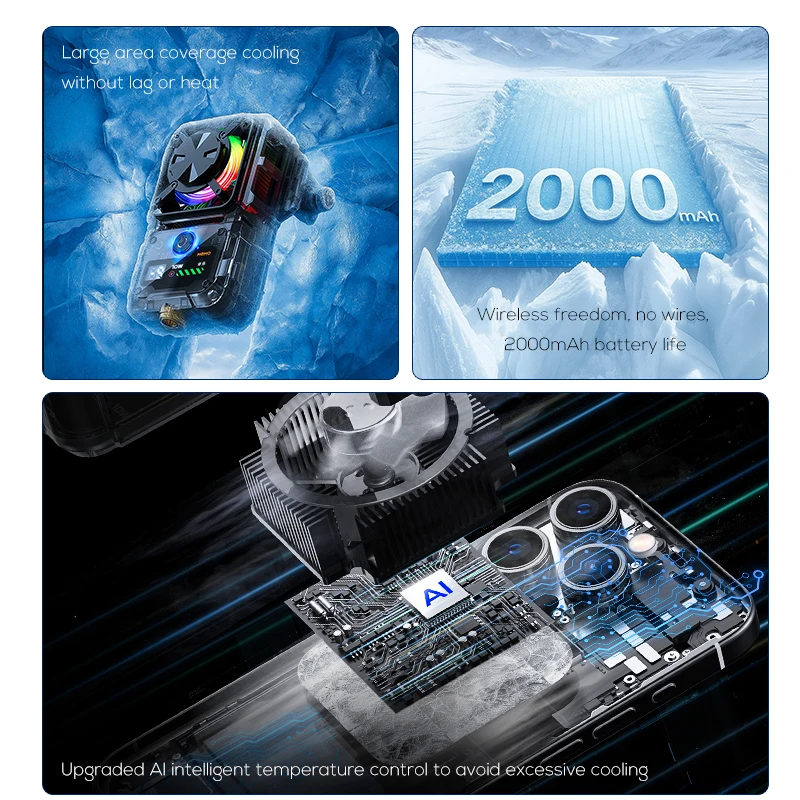 MEMO DL23 Semiconductor Phone Cooler - Ideal for Streaming