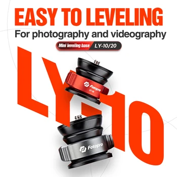 Fotopro 360 Degree Adjustable Rotating Base Tripod Leveling Adjustment Base Camera Mini Portable Camera Tripod Leveling Base detail image