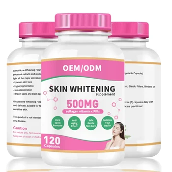 New Product OEM  Skin Whitening Supplement High Quality Collagen Tablets Vitamin C Pills Skin Lightening Tablets