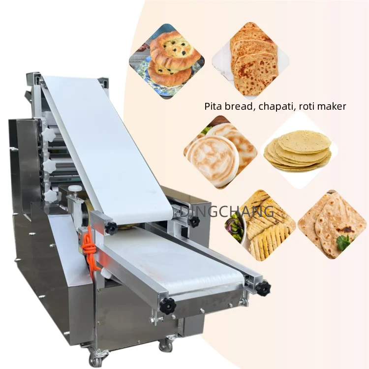 High output	semi automatic chapati machine	samoon press pizza bread making machine	pita maker roti making machine electric