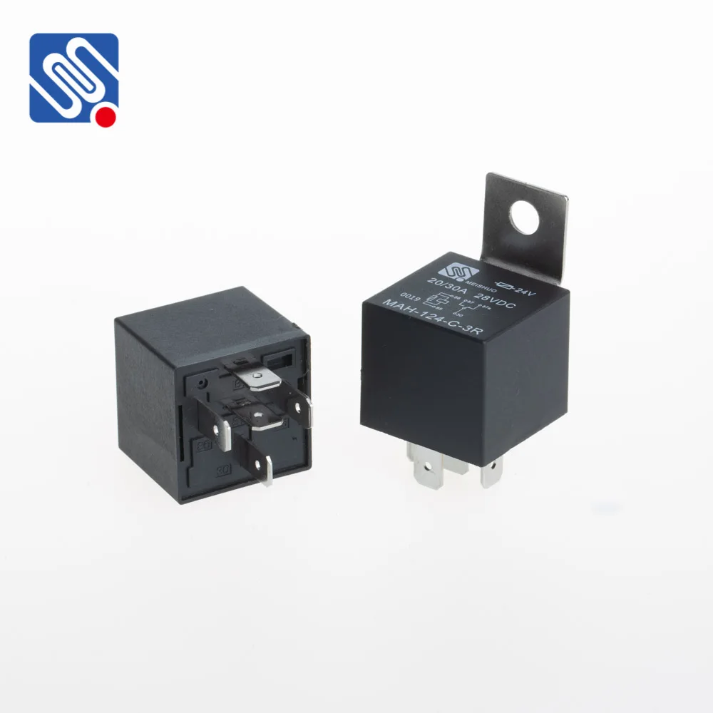 Meishuo MAH-124-C-3R с резистиром 12v 24v jd1914 rele auto relay 5 pins