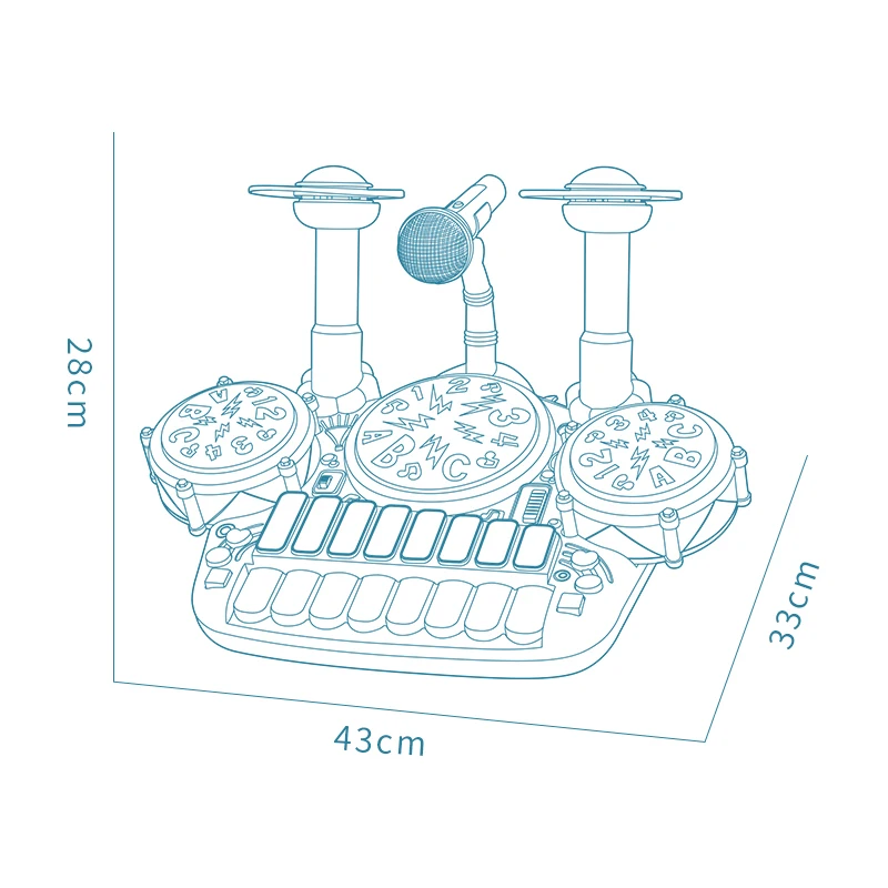 Пианино клавиатура игрушка детский электронный барабан и пианино 2 в 1 Детские игрушки музыкальный инструмент