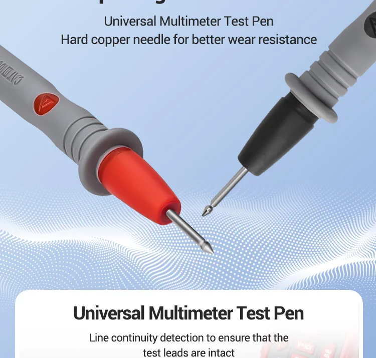 PT1033/PT1034 Replaceable Needles Universal Test Leads for Digital Cable Feeler Wire Probe Multimeter Probes